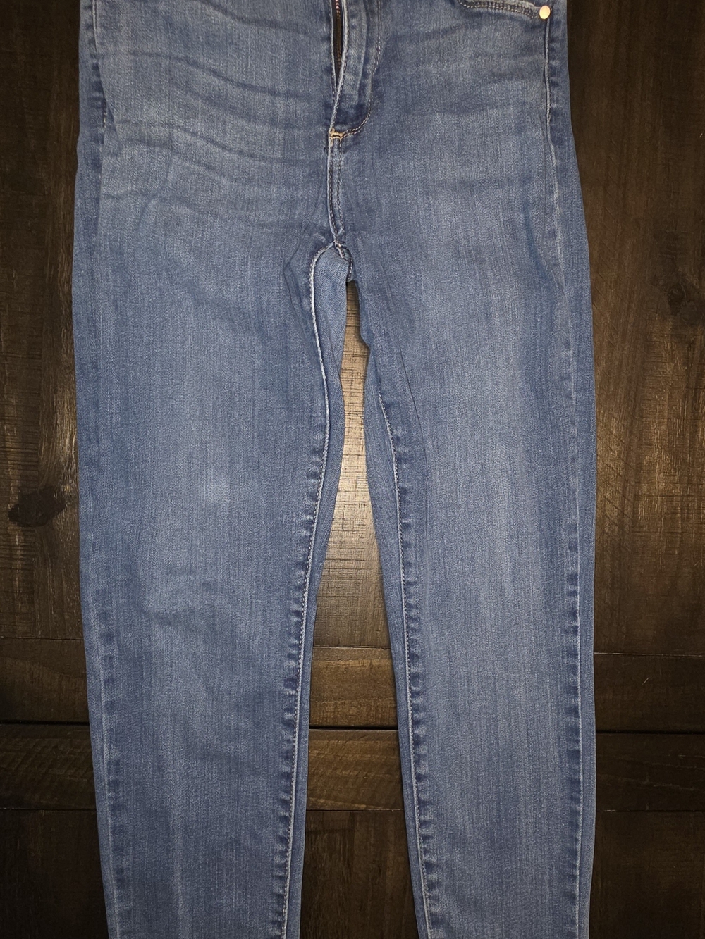 Just Black Denim Mid-Rise Skinny Jeans in Classic Blue